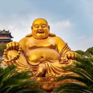 statue de Bouddha heureux