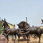 running horse statue