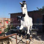 large white horse statue