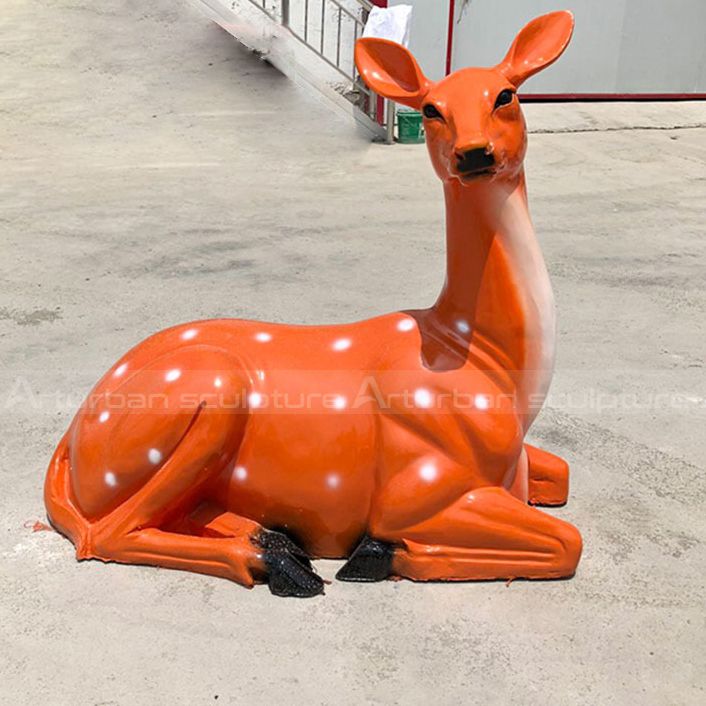 small deer sculpture