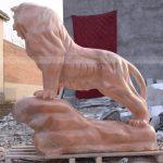 enfeites de jardim de tigre