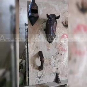 tête de cheval en fibre de verre