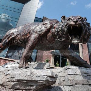 figurilla de tigre de bronce