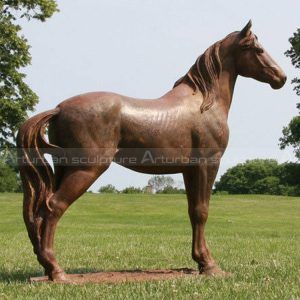 Gusseisen-Pferd-Statue
