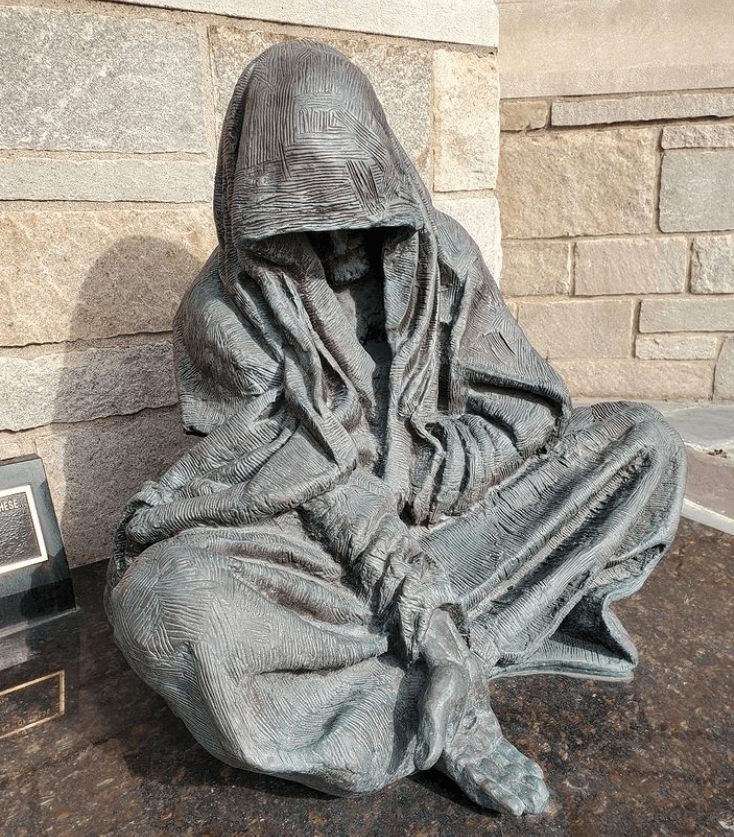 Jesus der Bettler Statue