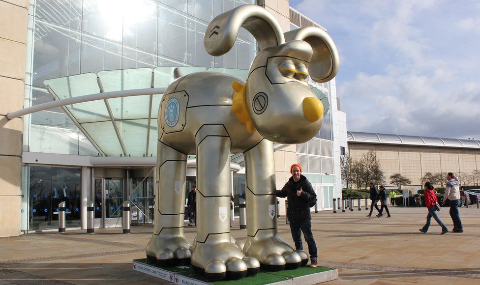 La scultura di Gromit
