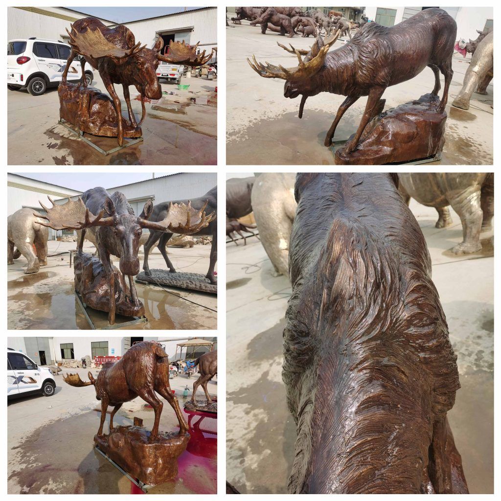 Bronze Moose Sculpture Bronze Moose Sculpture