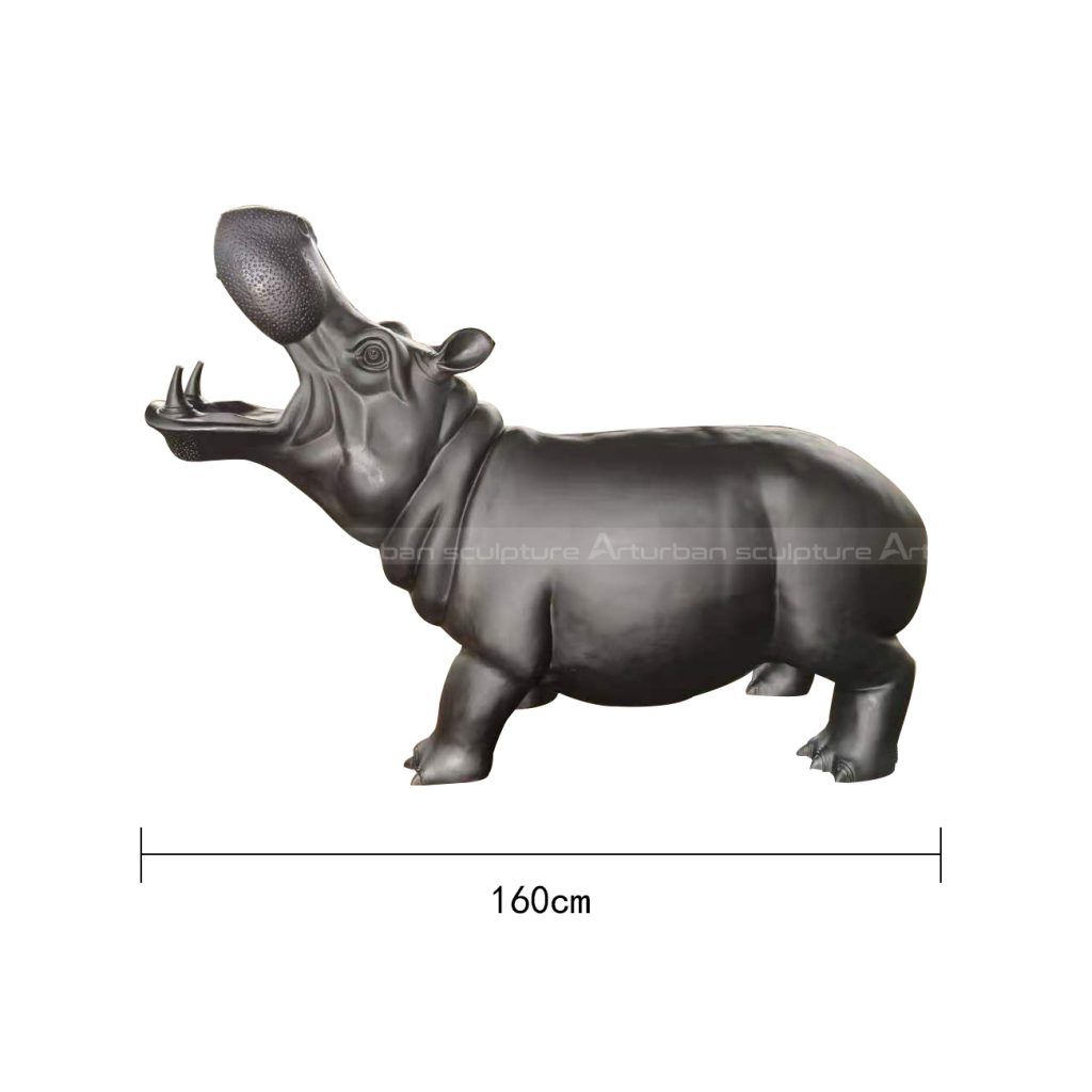 Bronze-Hippo-Statue