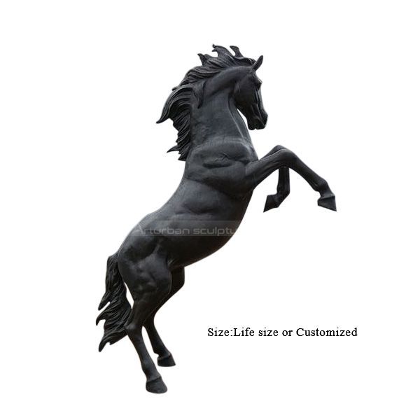 Statue de cheval en bronze d'extérieur
