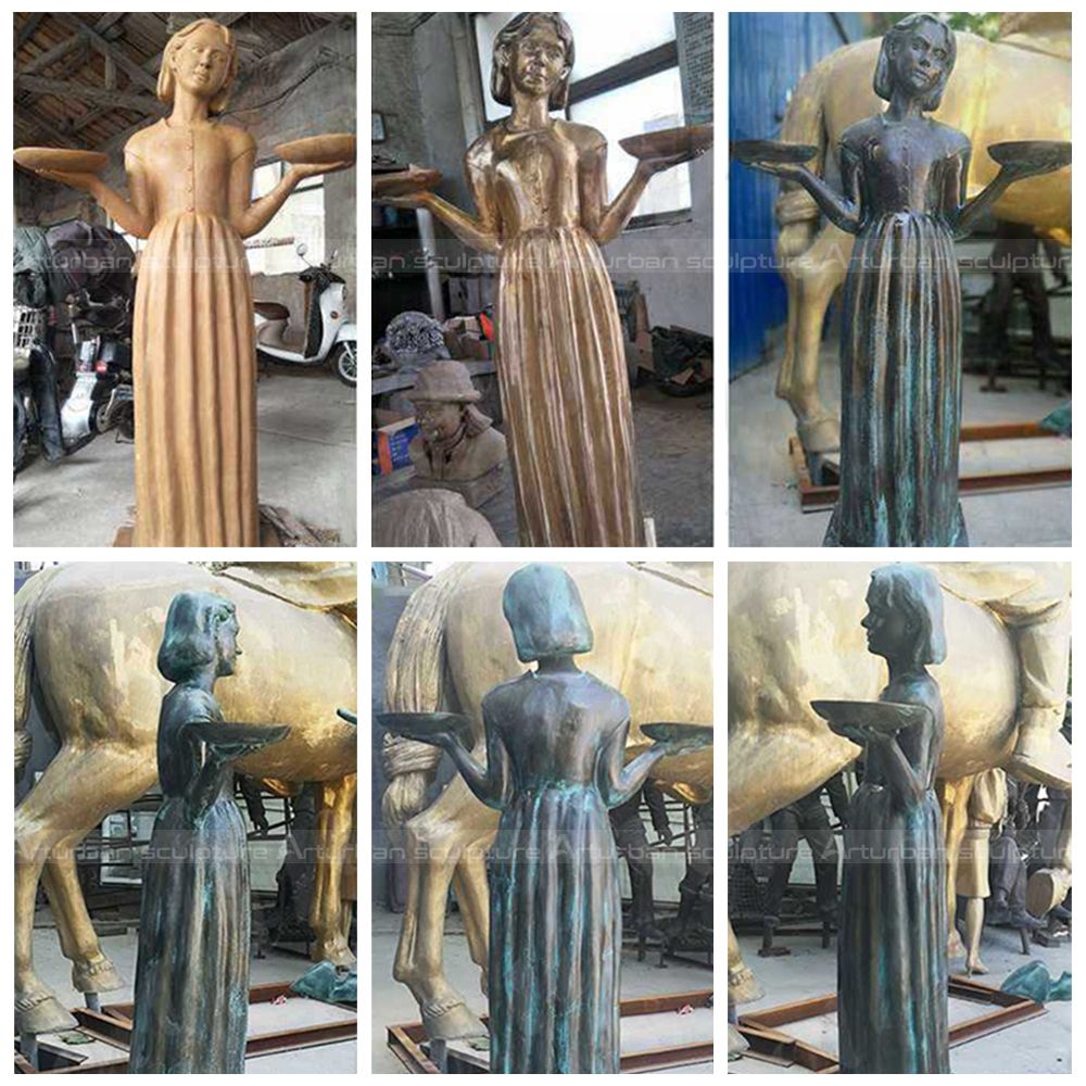 Replik der Vogelmädchen-Statue