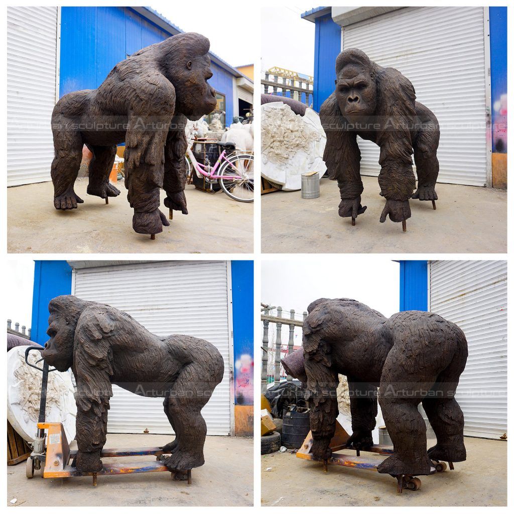Outdoor-Gorilla-Statue