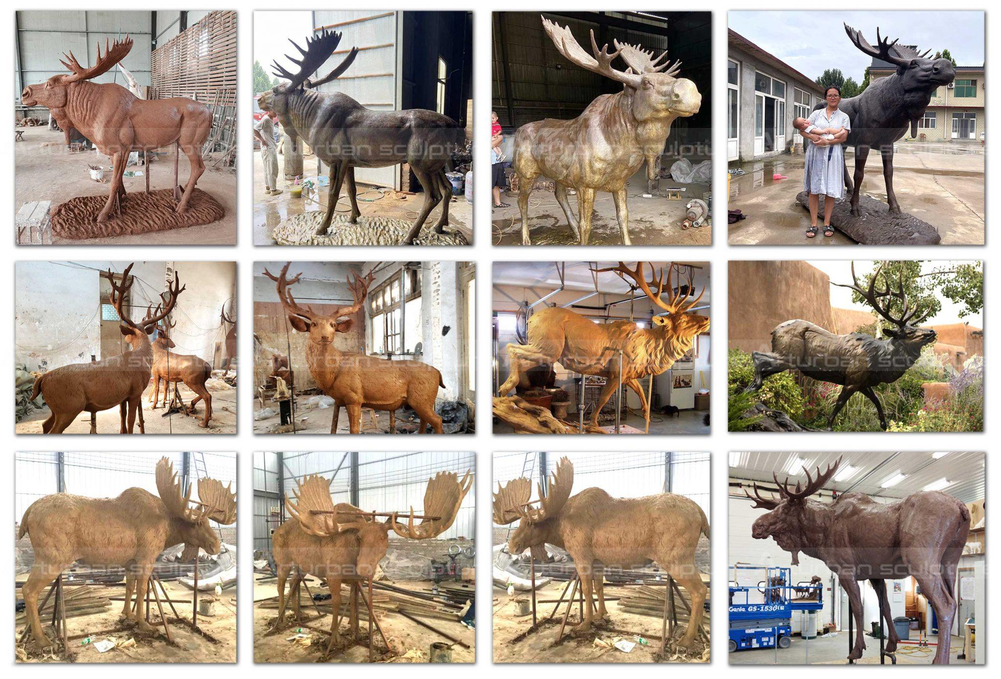 Large Deer Statue