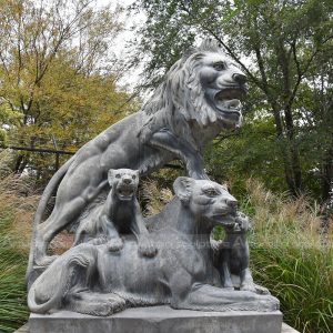 estatua grande de león para jardín