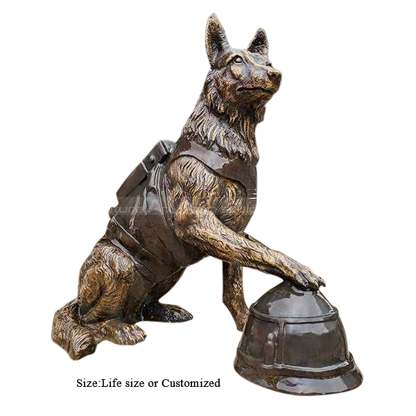 Hundestatuen für Gräber