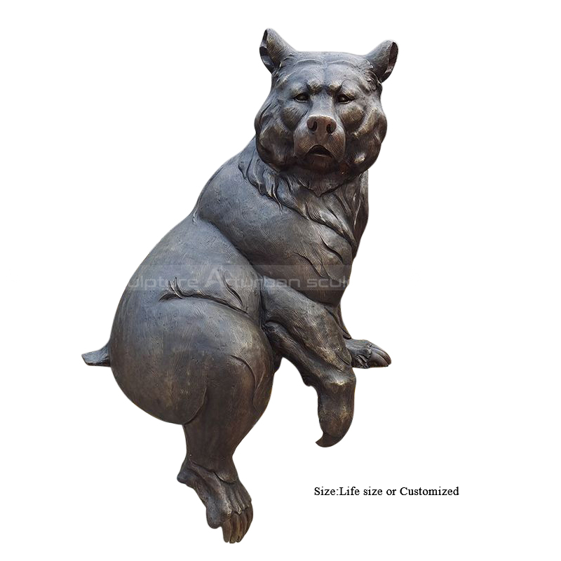 escultura de urso-pardo