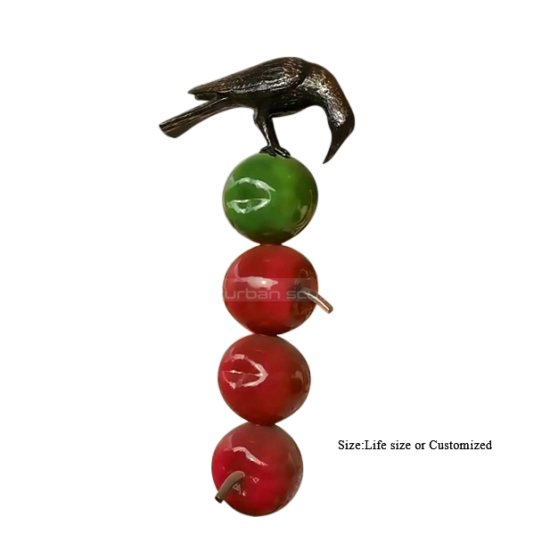 bronze bird figurines