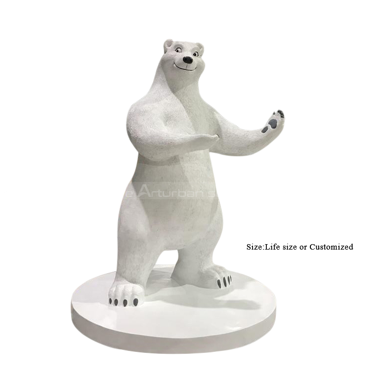 grande statue d'ours polaire