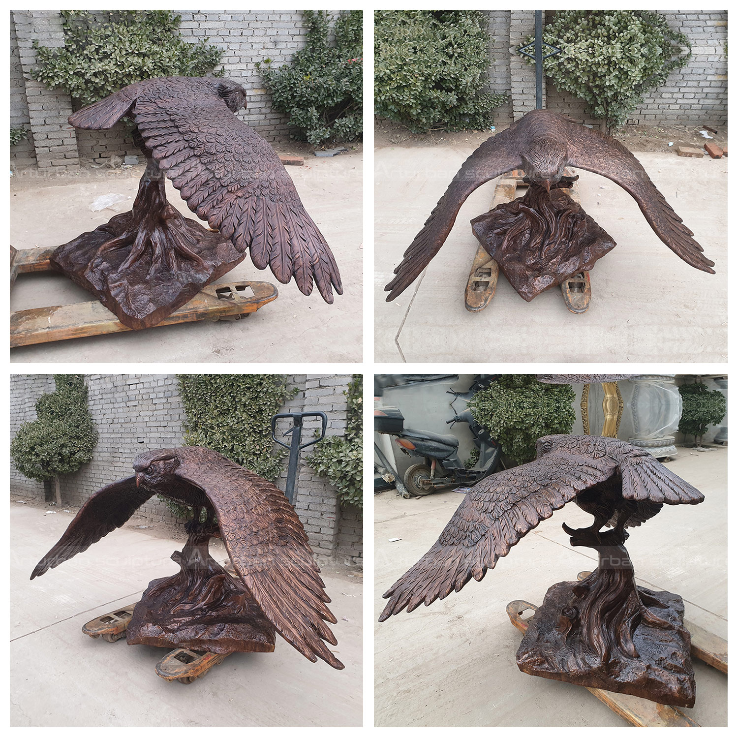 Eulenskulptur für den Garten