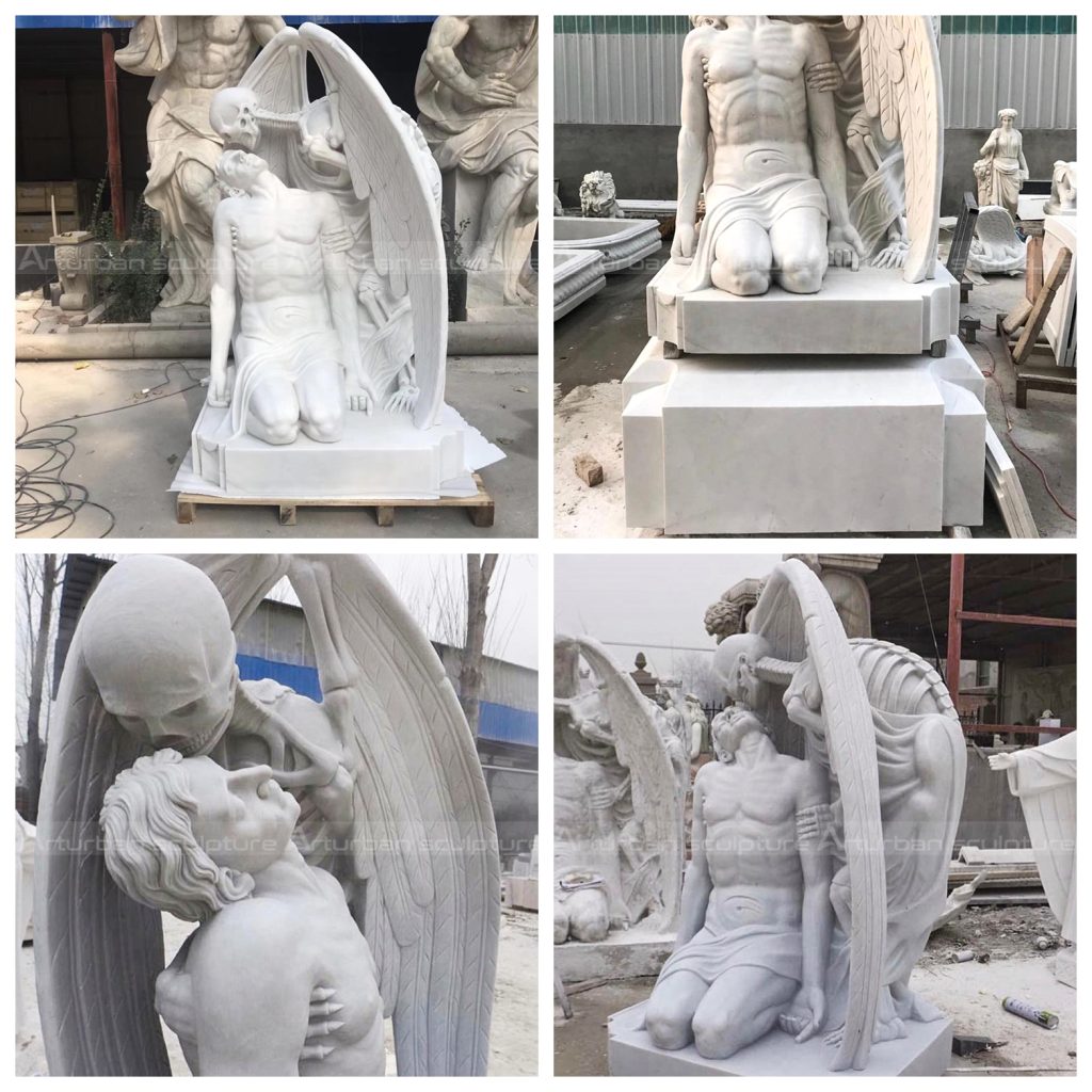 la sculpture du baiser de la mort