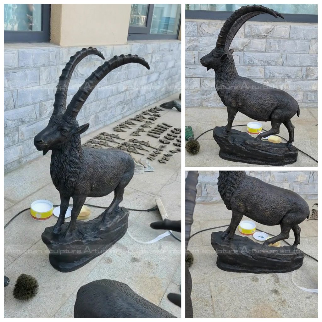 escultura de antílope