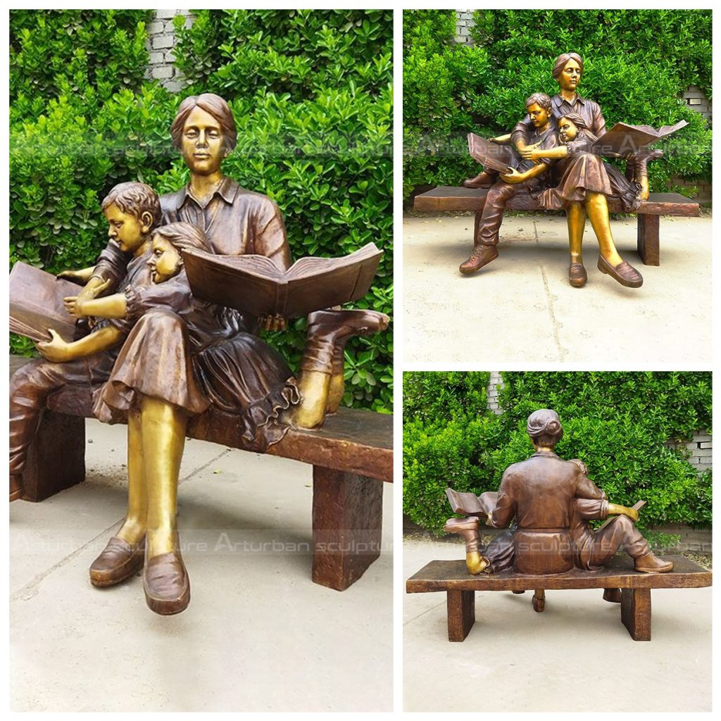 Mutter- und Kinderleseskulptur