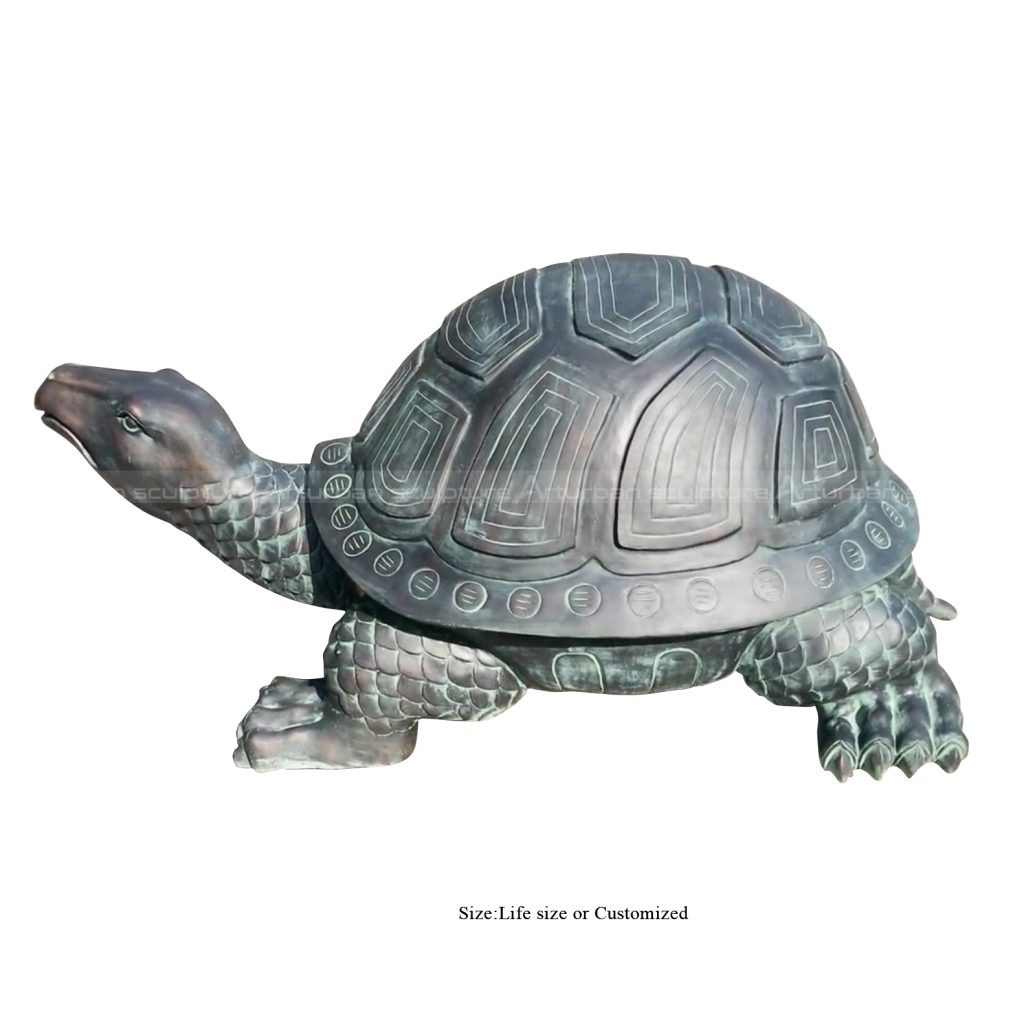 sculpture de grande tortue