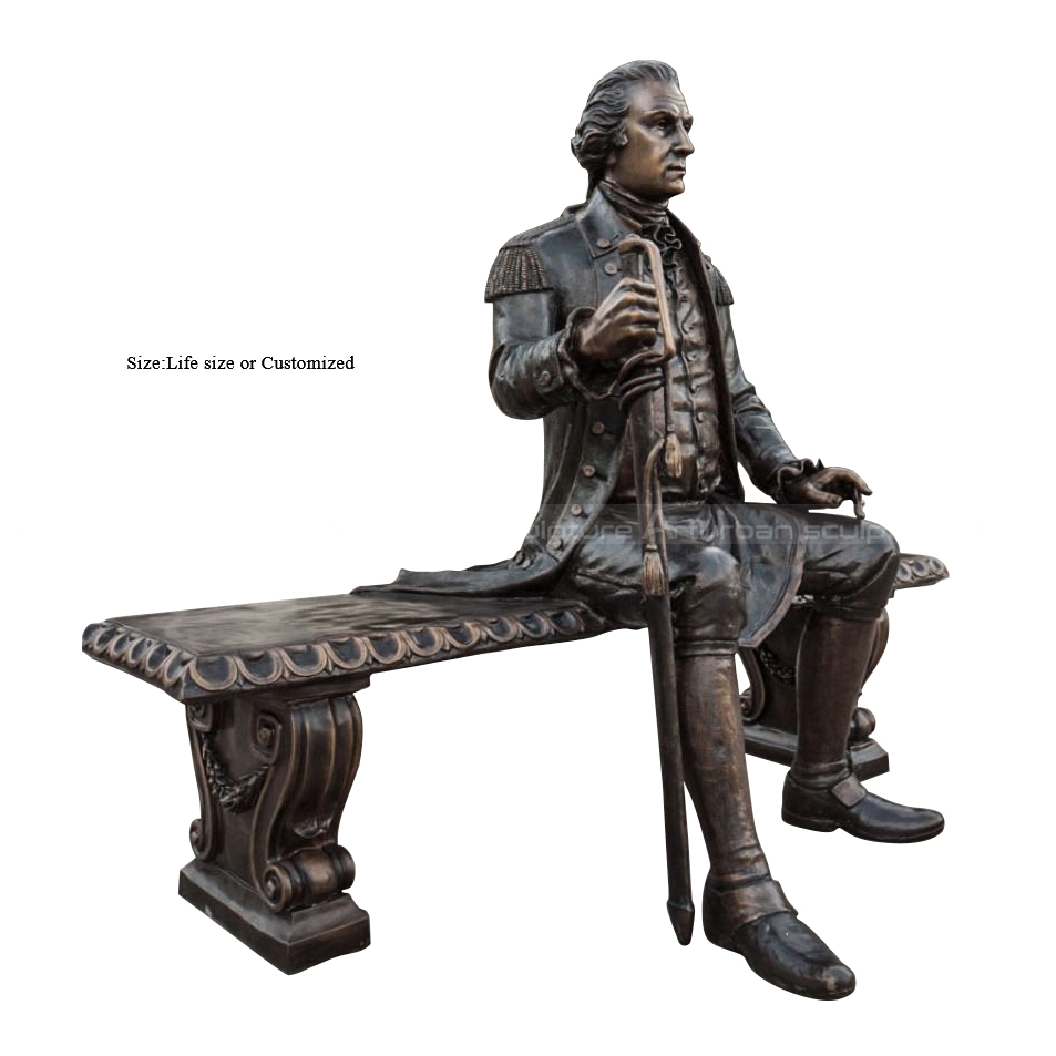 statua di George Washington in bronzo