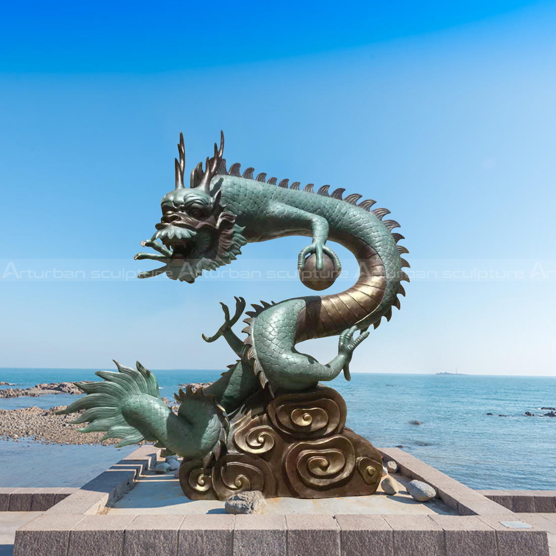 fonte do dragão de bronze
