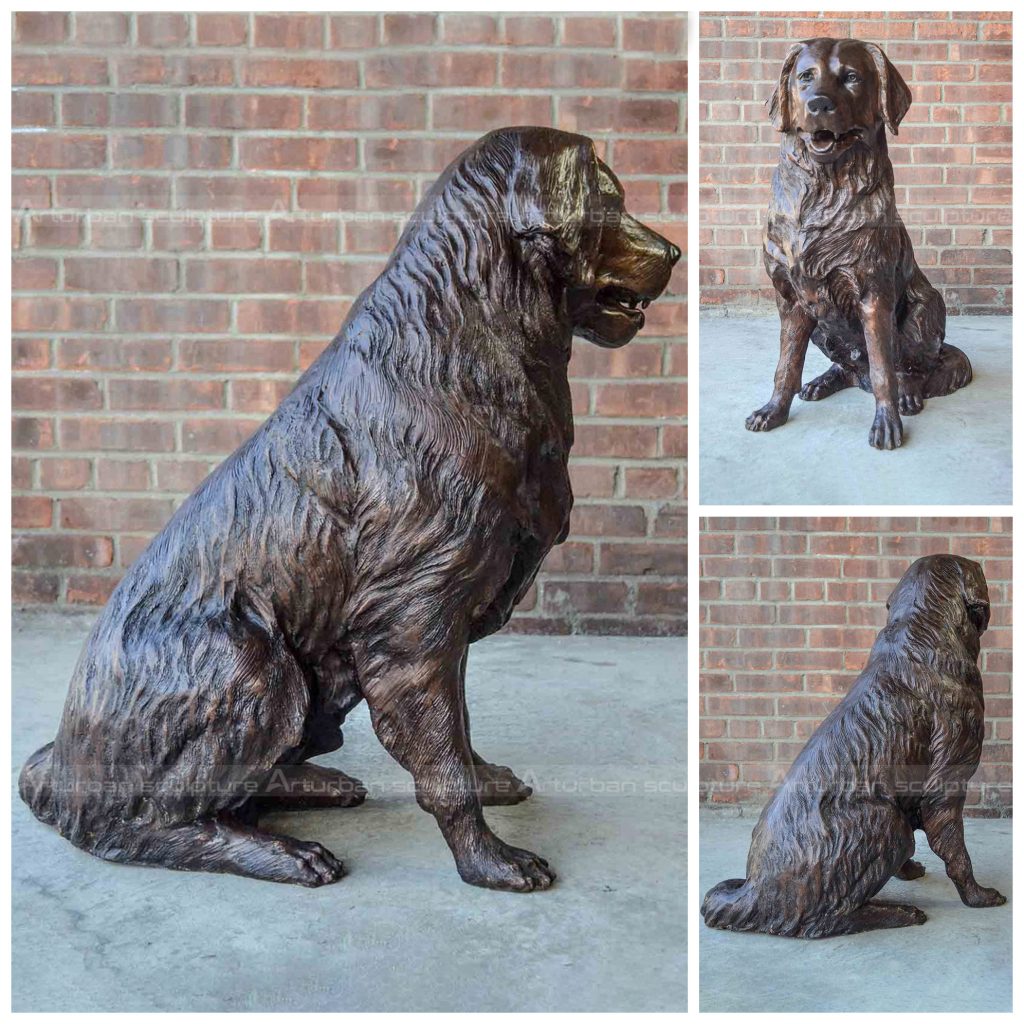 Golden Retriever Gartenskulptur