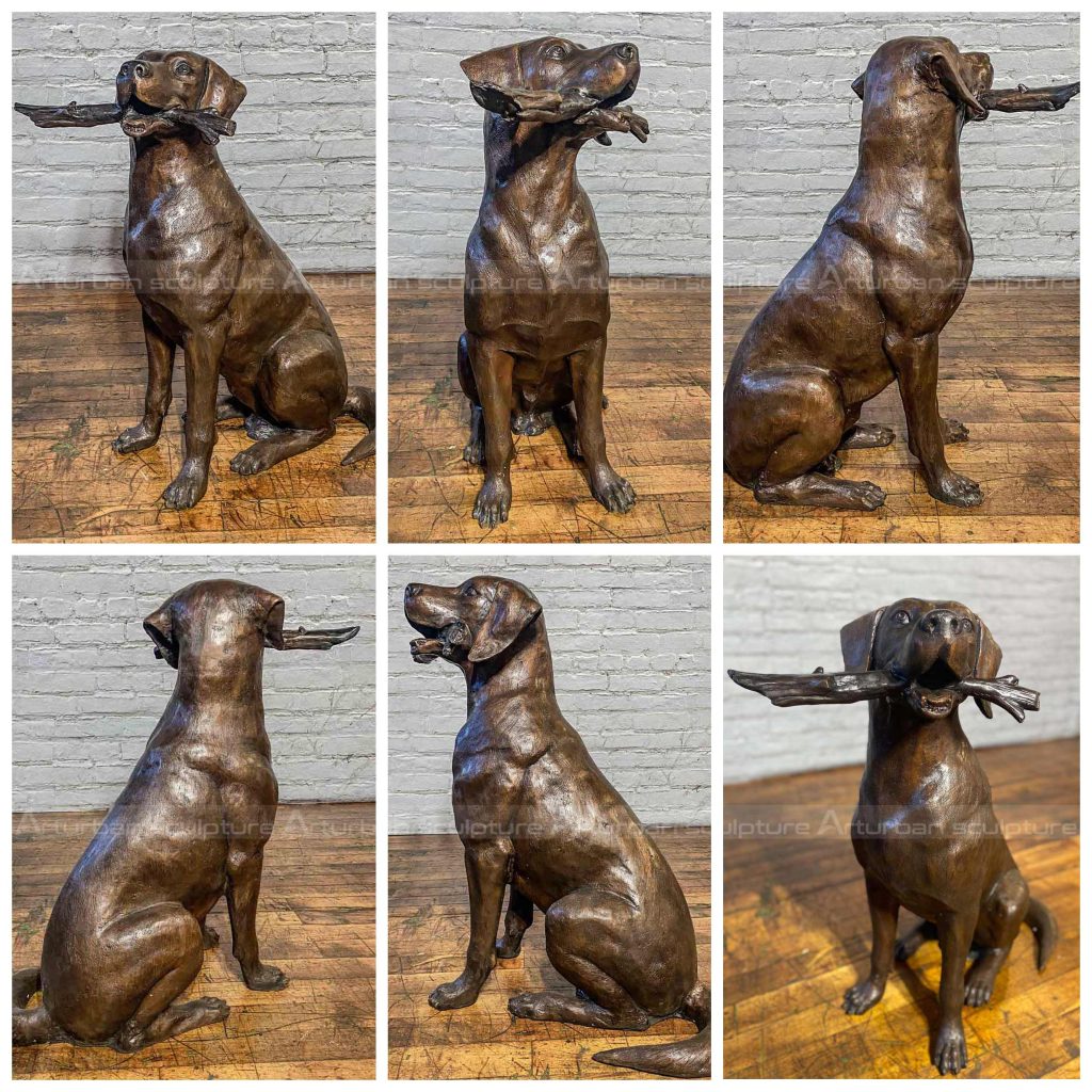 Labrador-Gartenskulptur