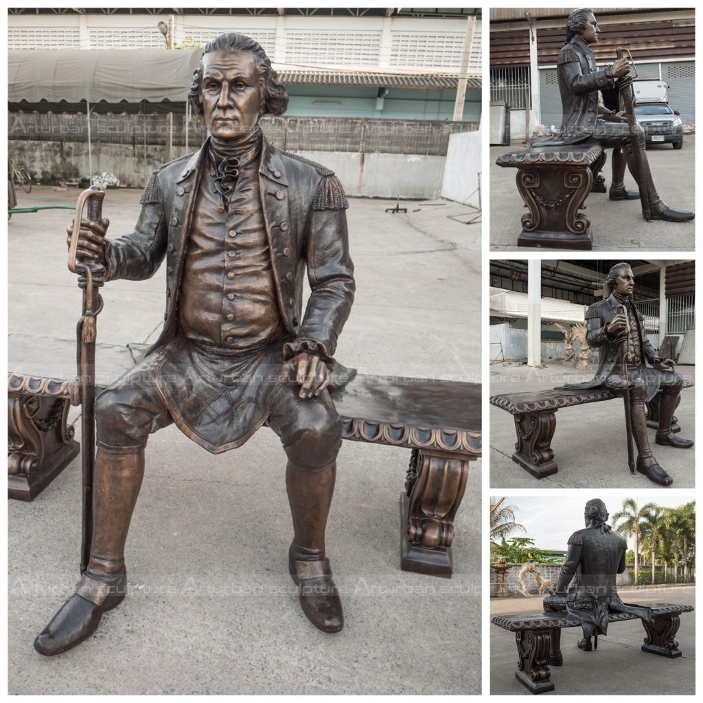 statua di George Washington in bronzo