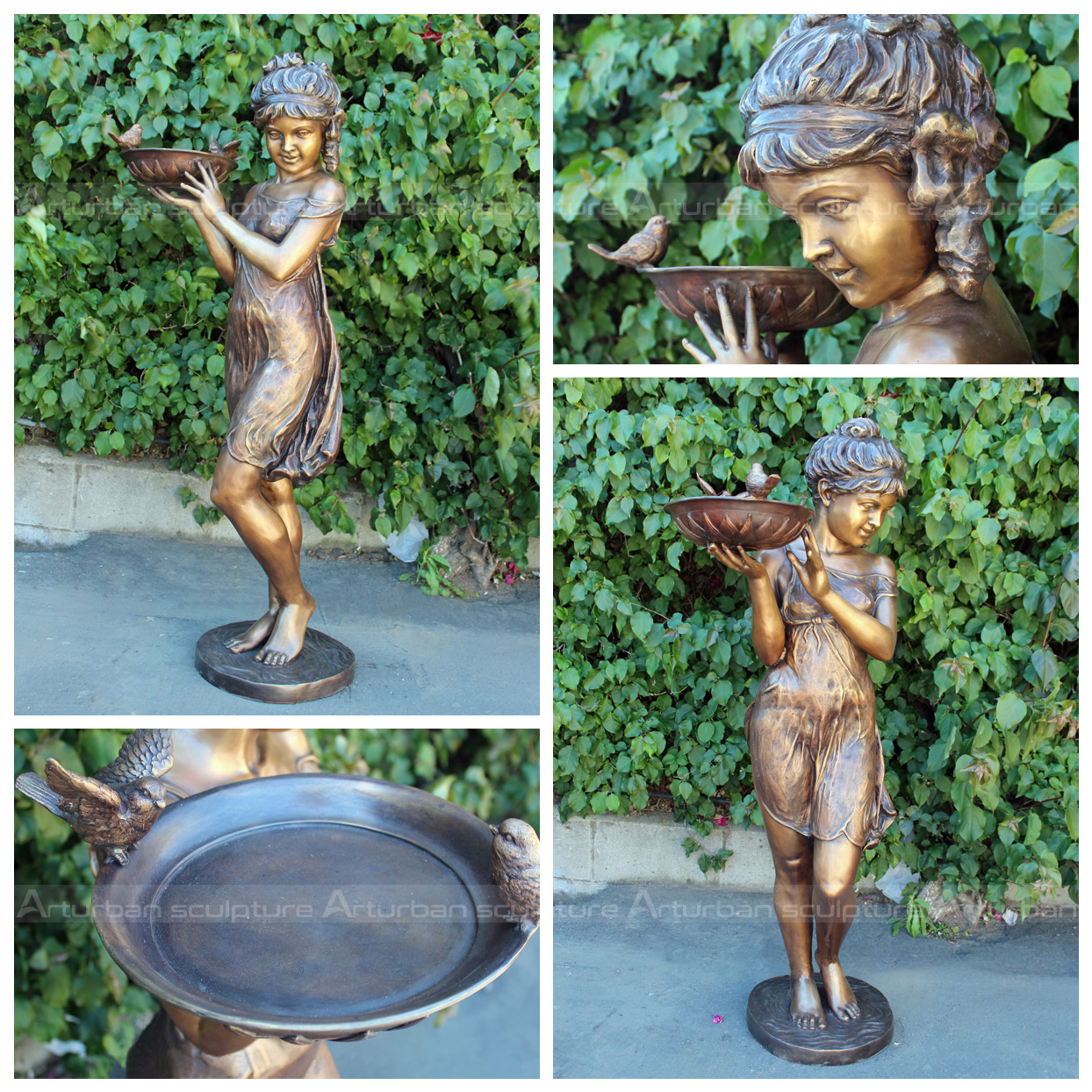 Bronze-Mädchen-Brunnen