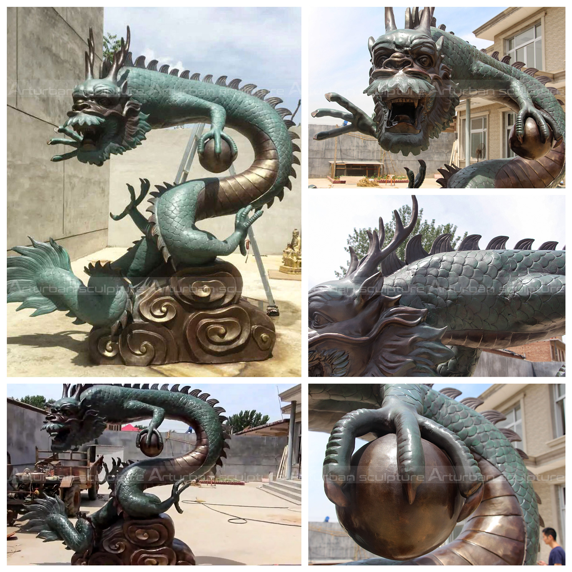 fonte do dragão de bronze