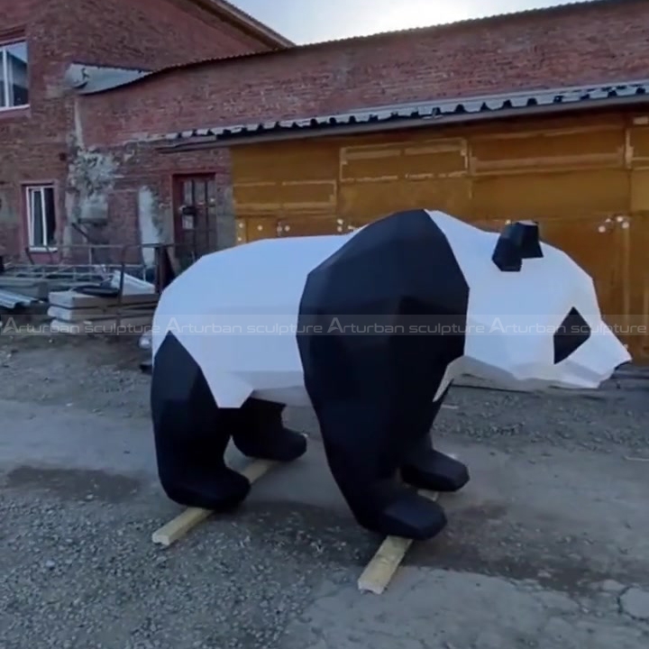 estátua de panda para exterior