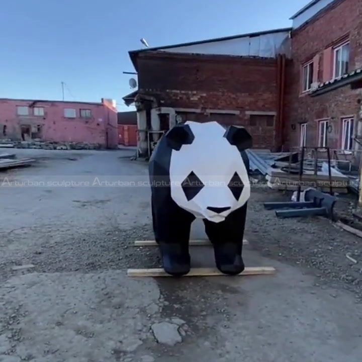 estátua de panda para exterior