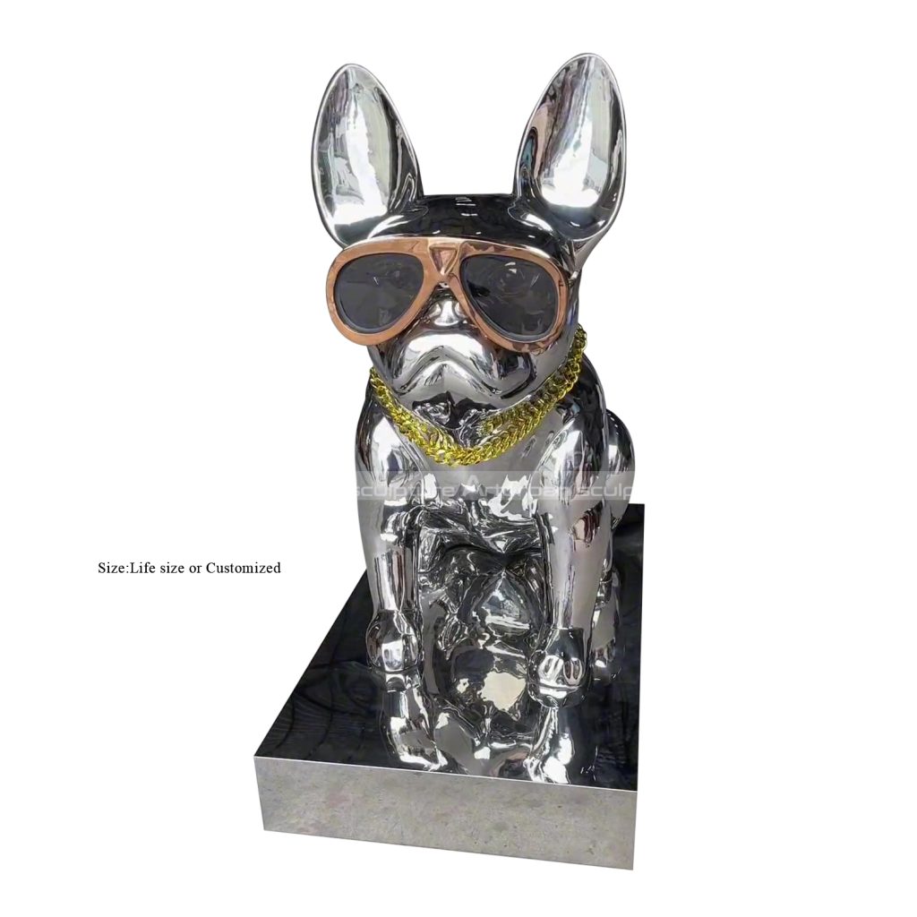Französische Bulldoggen Skulptur Kunst
