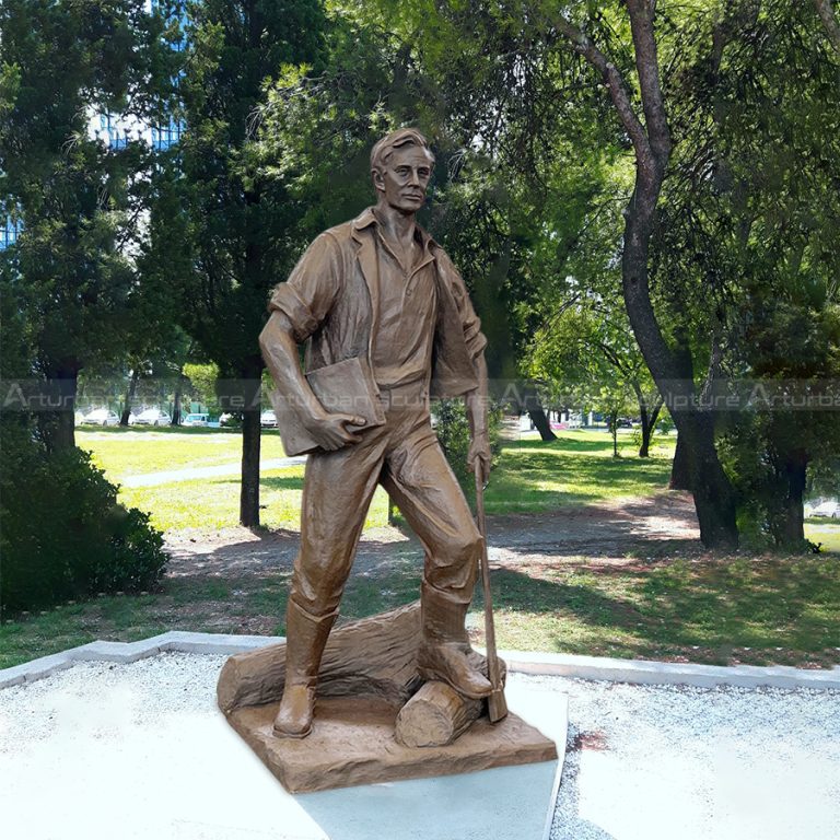 escultura de bronze de Abraham Lincoln