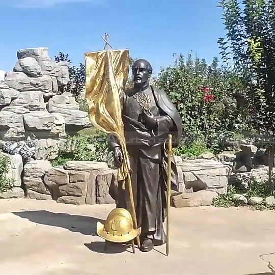 estátua de São Bento para jardim