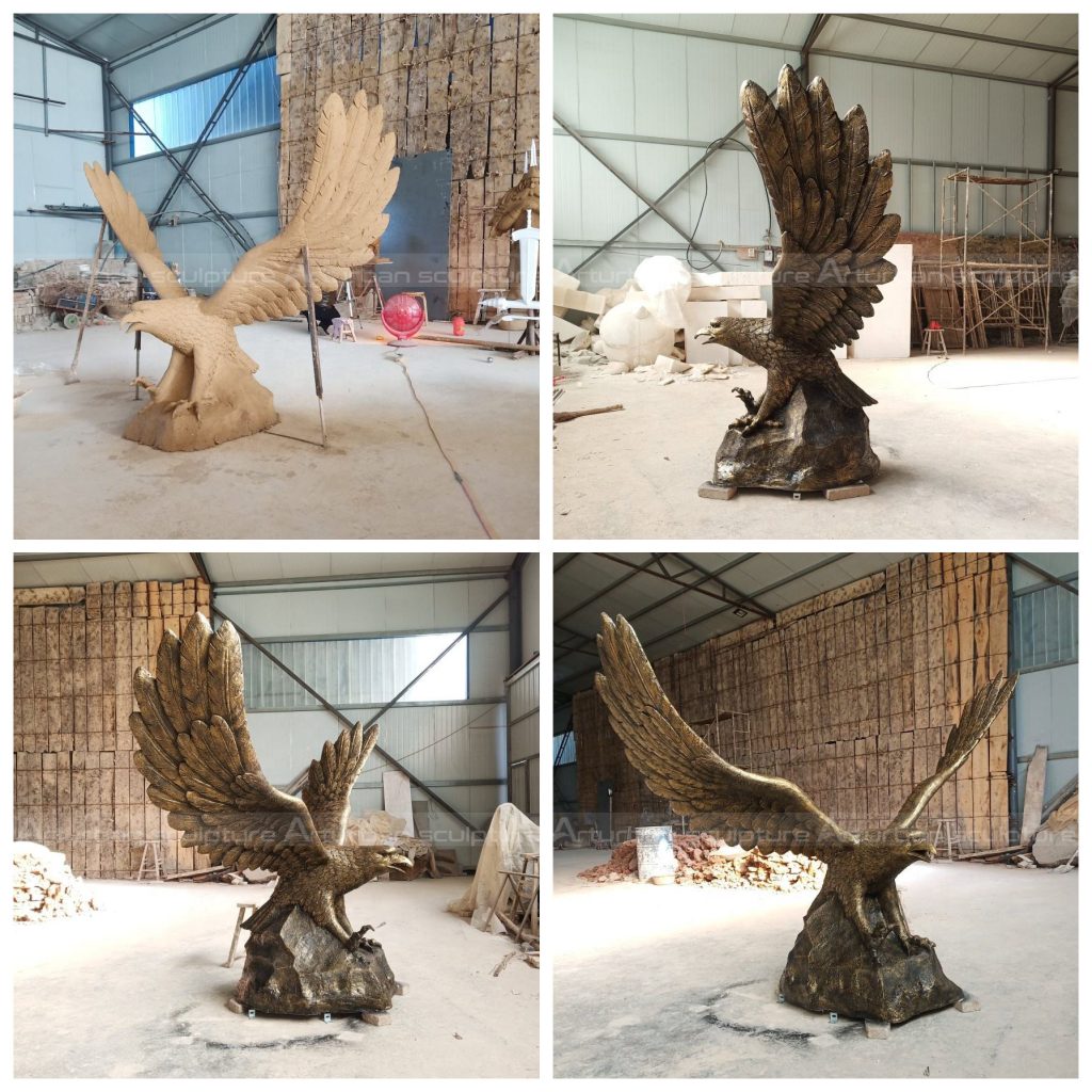 Bronze-Adler-Statue zu verkaufen