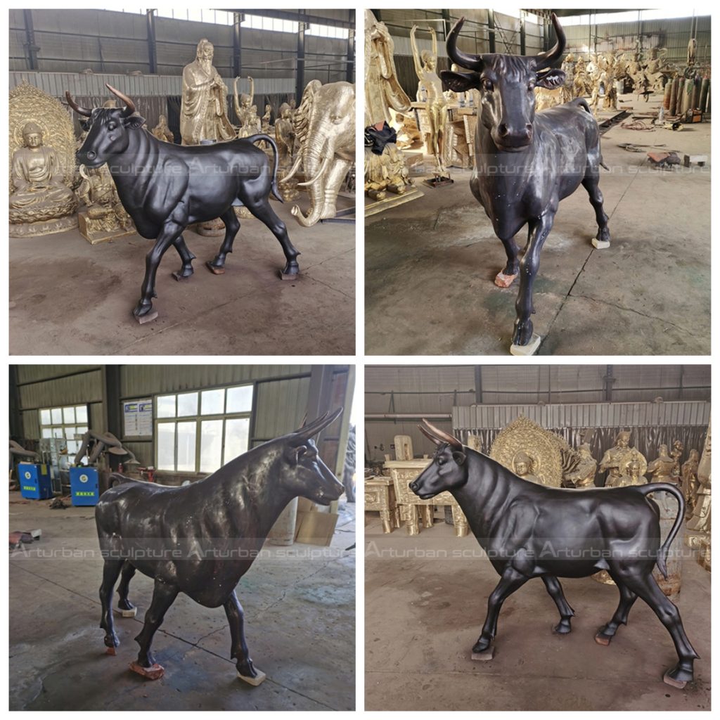 statua del toro nero