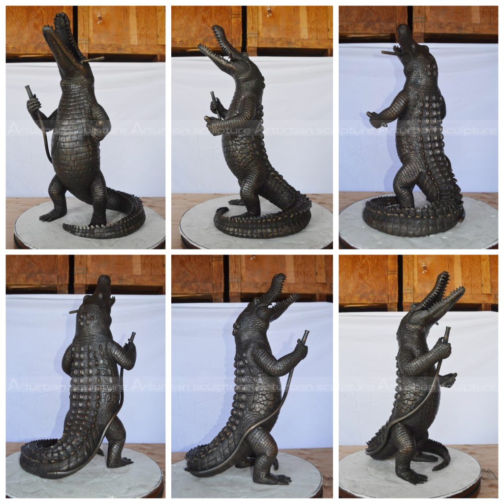 elemento acuático de cocodrilo