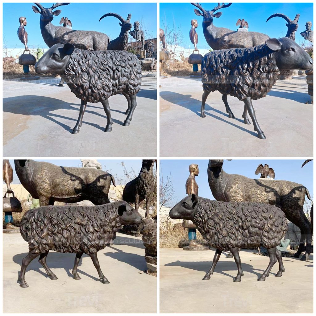 Schaf-Gartenskulptur