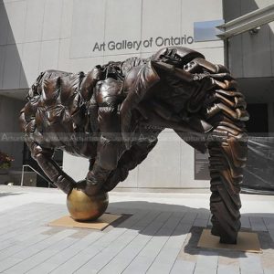 escultura abstrata de elefante