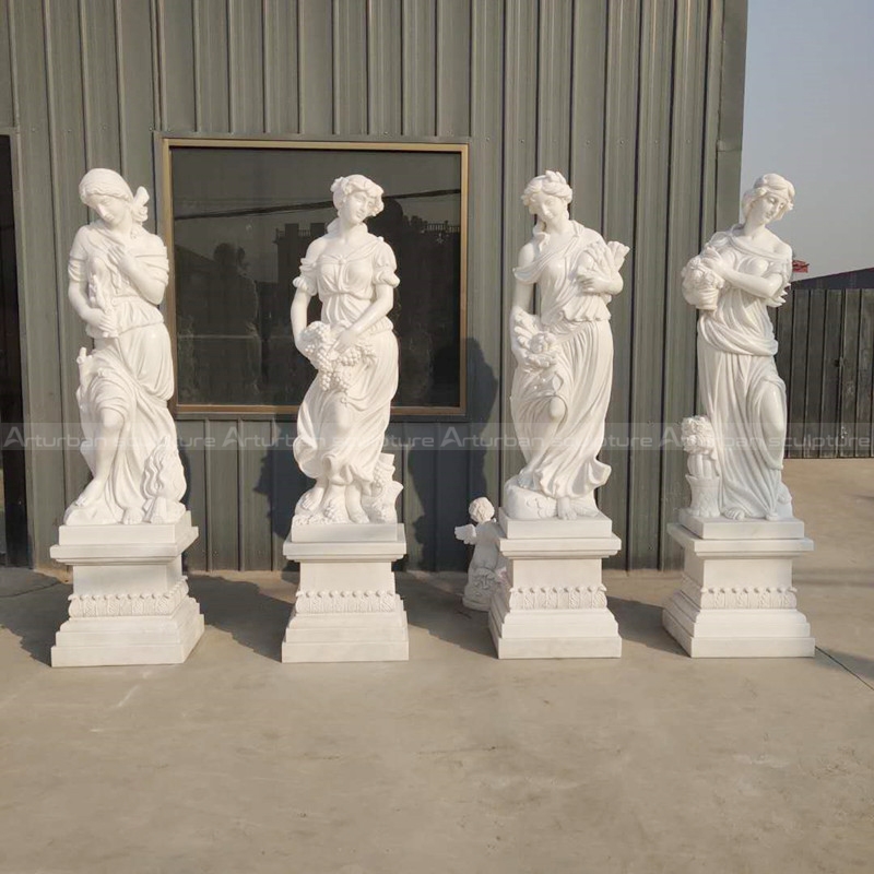 statues en marbre des quatre saisons