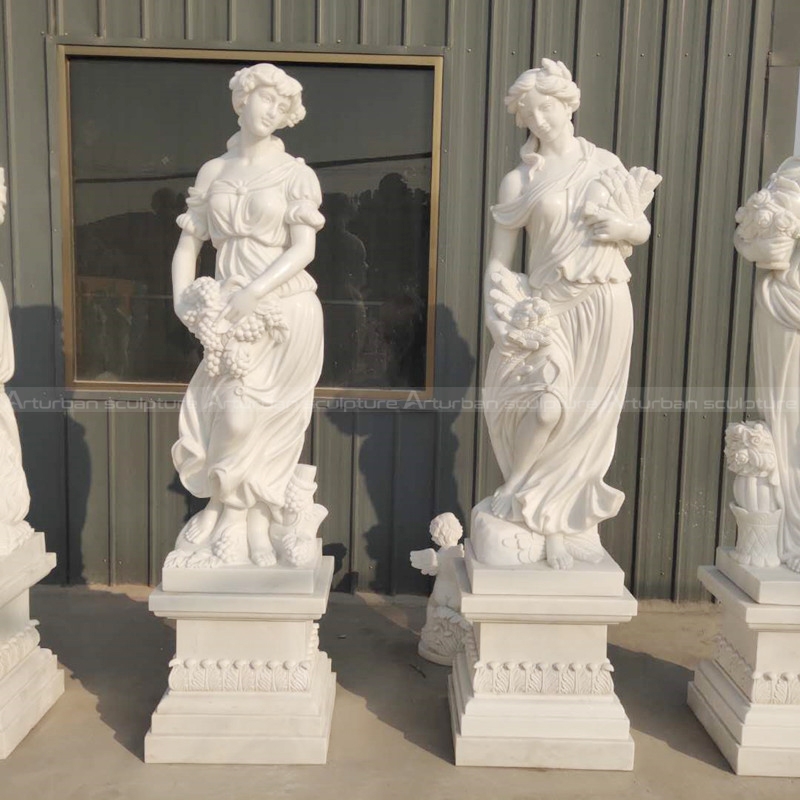 statues en marbre des quatre saisons