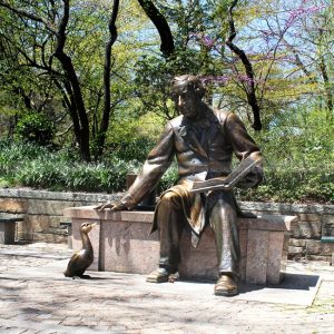 estatua de hans christian andersen