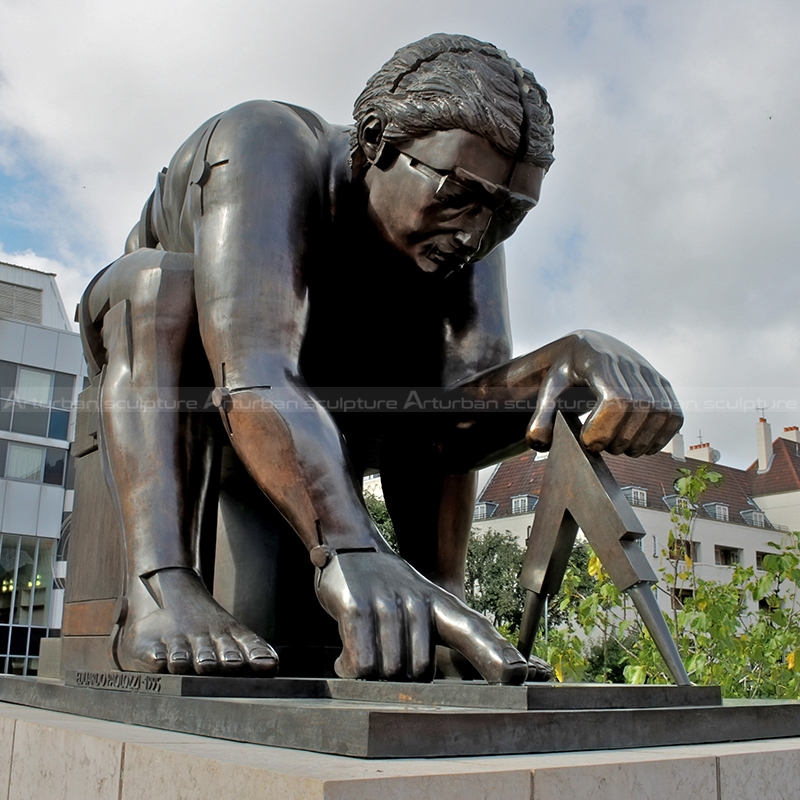 escultura de Newton