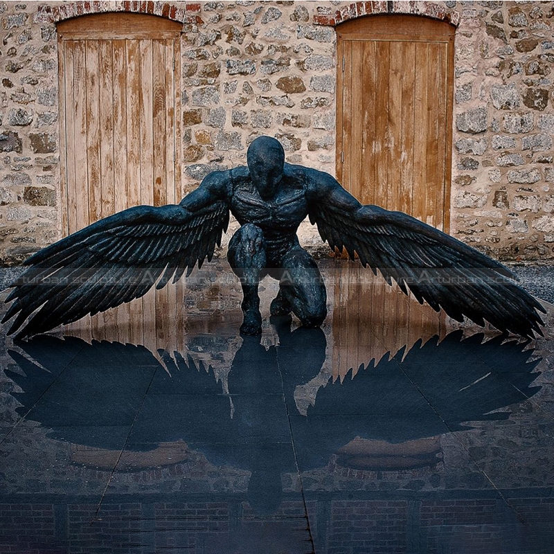 statue de jardin d'ange gardien