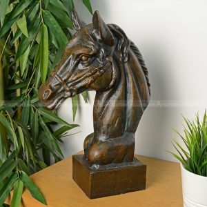 Pferdekopf-Statuen-Dekoration