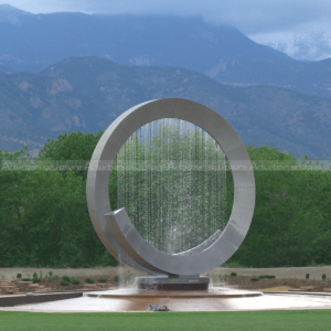 fontana per piscina in acciaio inossidabile